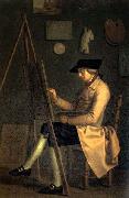 Friedrich Tischbein Self-Portrait at the Easel oil painting artist